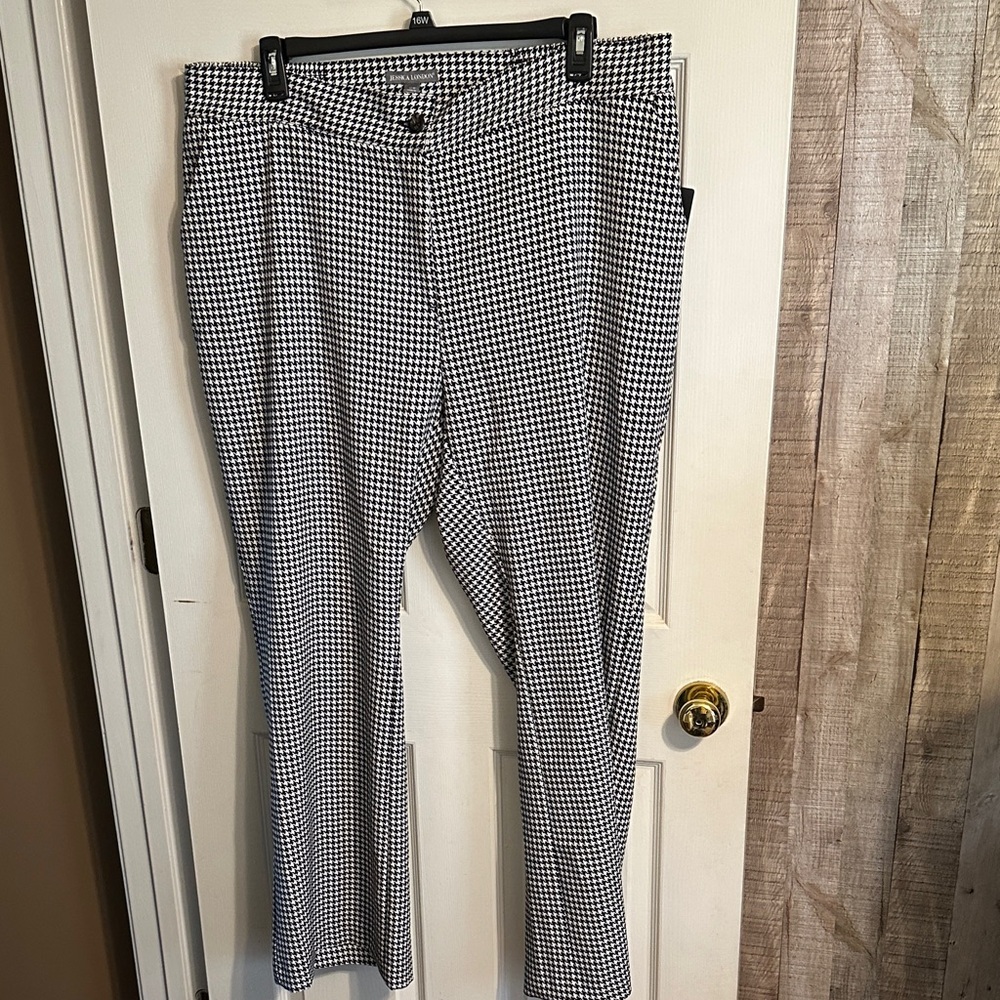 Jessica London Monochrome Checkered Women's Trousers